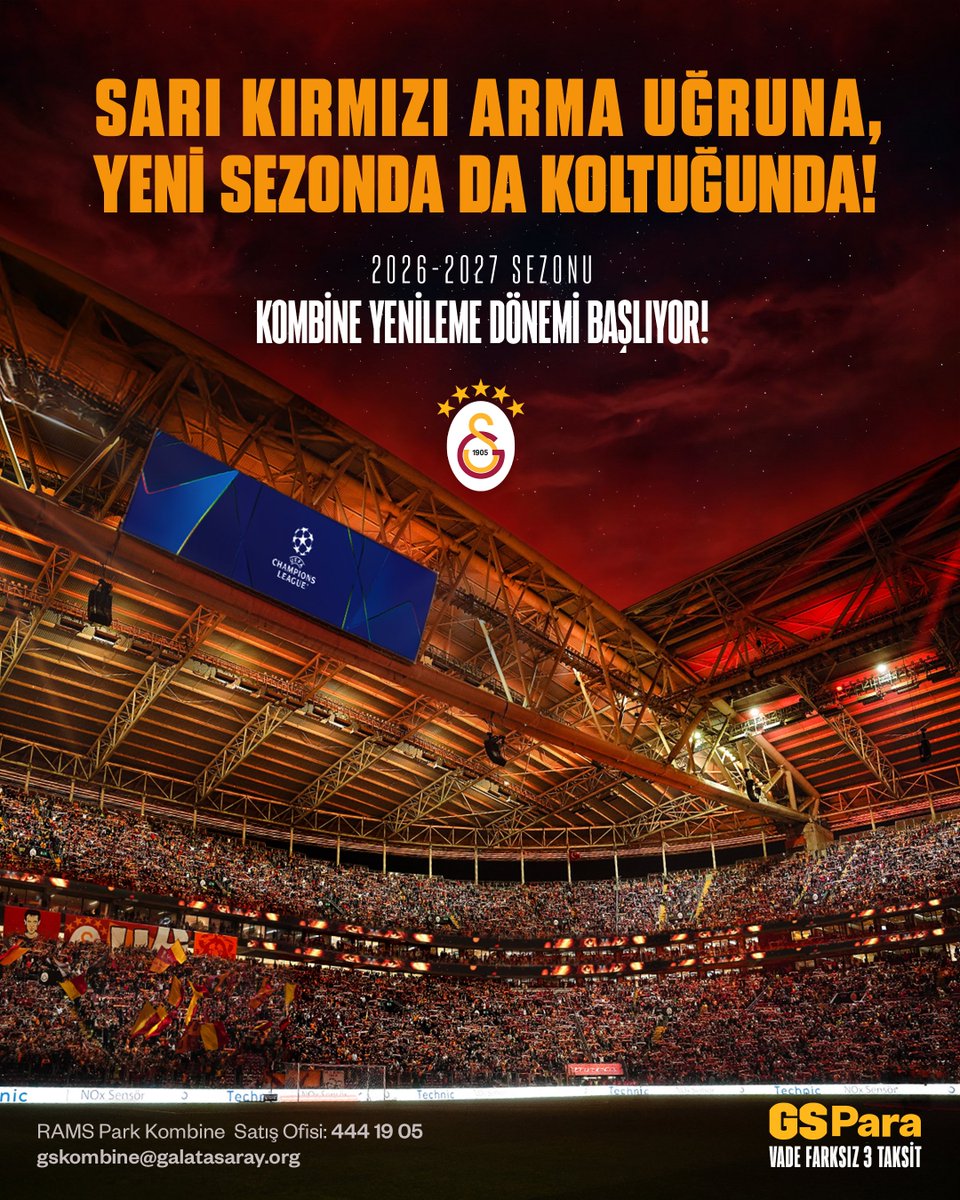 GALATASARAY YENİ SEZON KOMBİNE